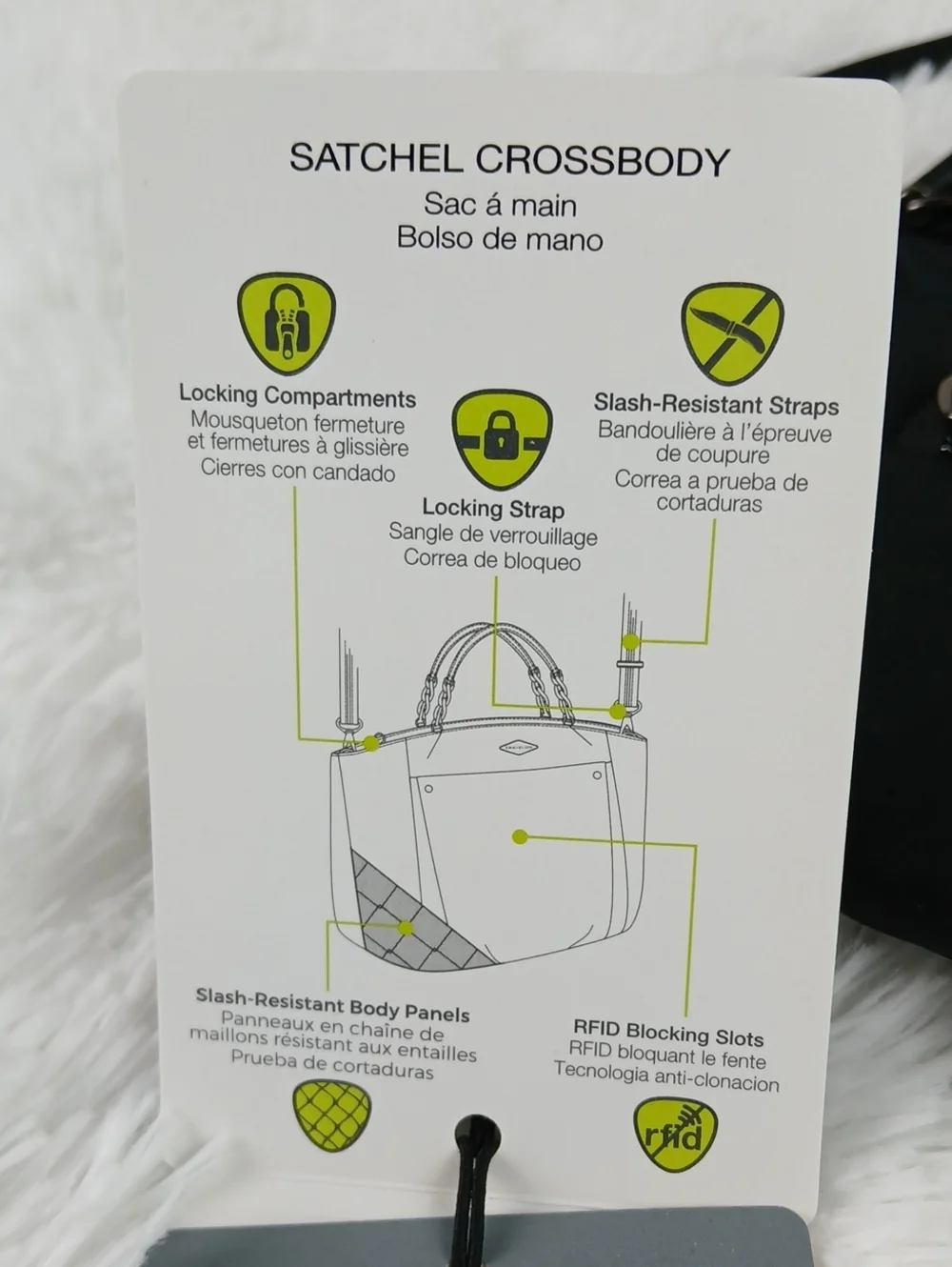 Travelon Anti-Theft Parkview Satchel Crossbody